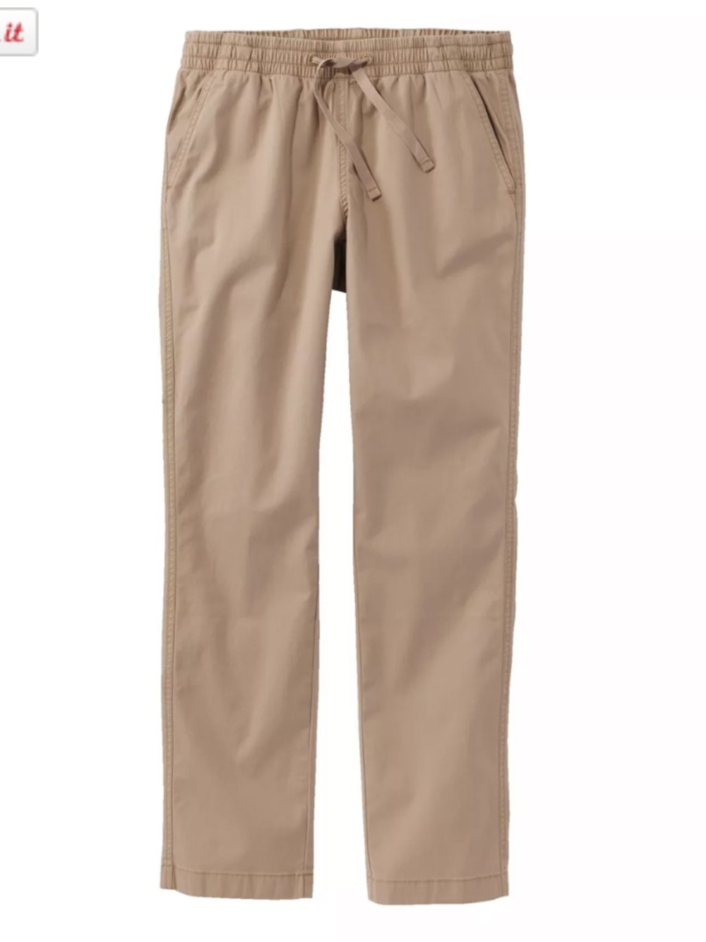 L.L.Bean Women's Lakewashed Chino Pants, Mid-Rise Pull-On Ankle Size 18W NEW